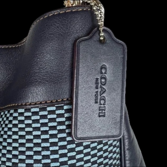 Coach Legacy Jacquard Small Lexy Shoulder Bag - NWT - midnight blue - Picture 4 of 5